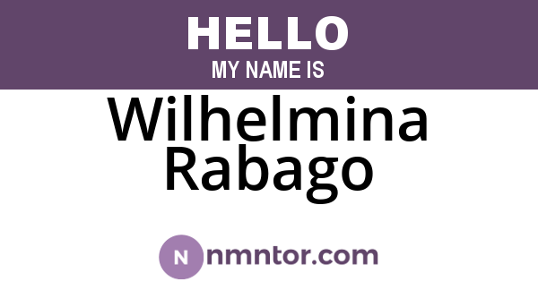 Wilhelmina Rabago
