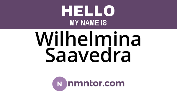 Wilhelmina Saavedra
