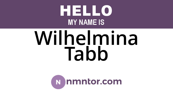 Wilhelmina Tabb
