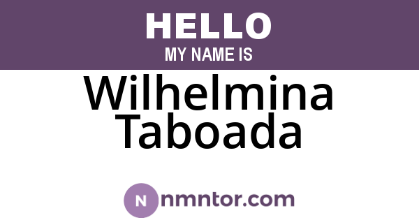 Wilhelmina Taboada