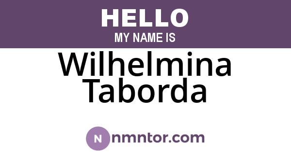 Wilhelmina Taborda