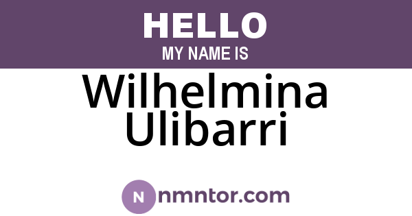 Wilhelmina Ulibarri