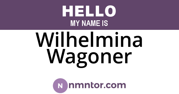 Wilhelmina Wagoner