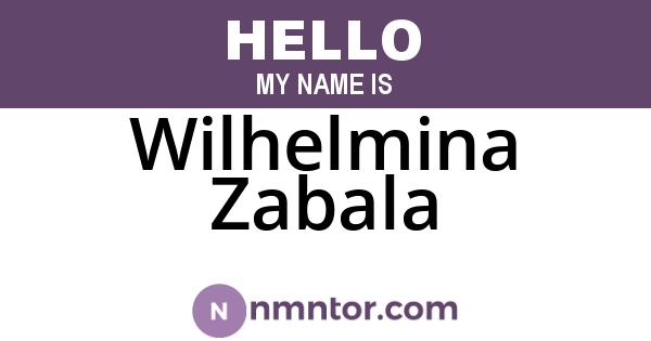 Wilhelmina Zabala