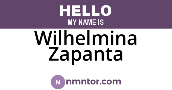Wilhelmina Zapanta