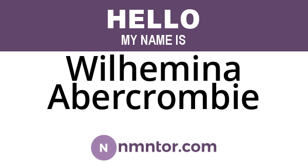 Wilhemina Abercrombie