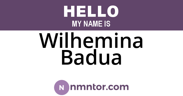 Wilhemina Badua