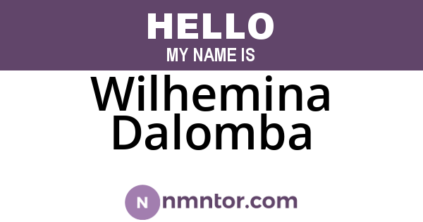 Wilhemina Dalomba