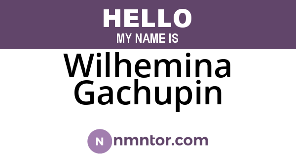 Wilhemina Gachupin