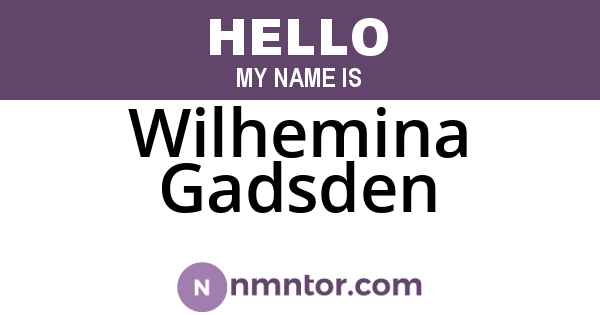 Wilhemina Gadsden