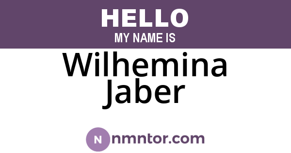 Wilhemina Jaber