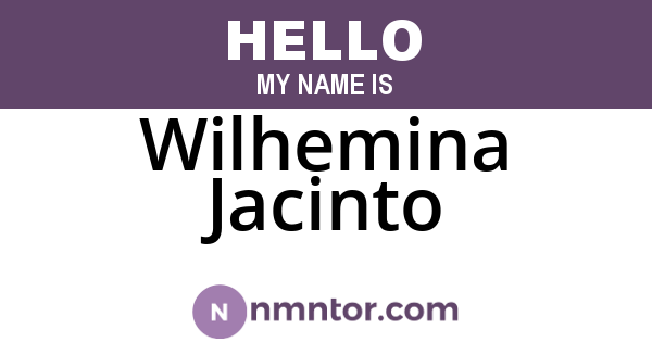 Wilhemina Jacinto