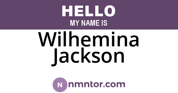 Wilhemina Jackson