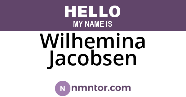 Wilhemina Jacobsen