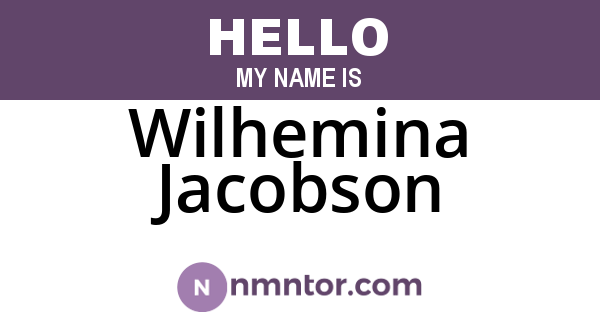 Wilhemina Jacobson