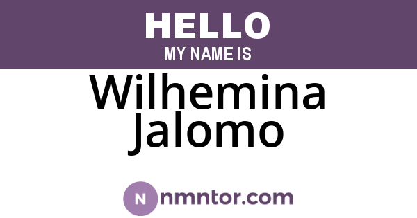 Wilhemina Jalomo