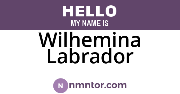 Wilhemina Labrador