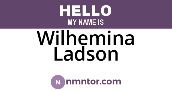 Wilhemina Ladson
