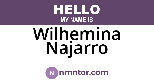 Wilhemina Najarro