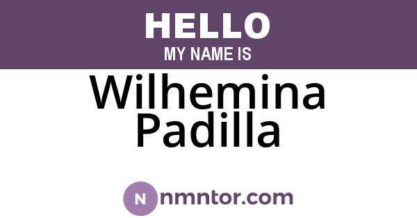 Wilhemina Padilla