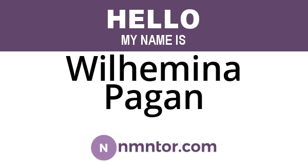 Wilhemina Pagan