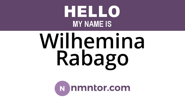 Wilhemina Rabago