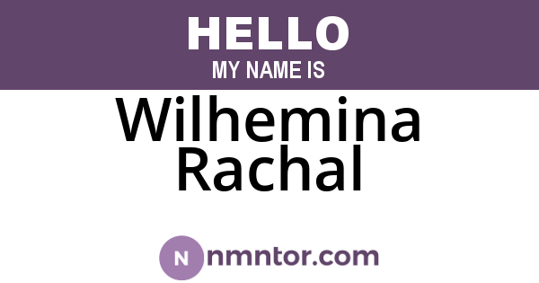 Wilhemina Rachal