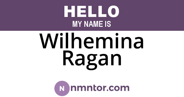 Wilhemina Ragan