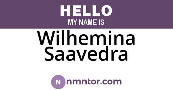 Wilhemina Saavedra