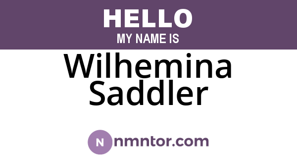 Wilhemina Saddler