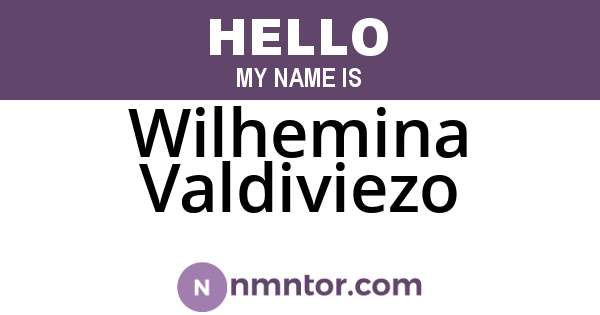 Wilhemina Valdiviezo