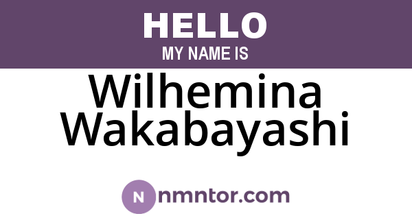 Wilhemina Wakabayashi