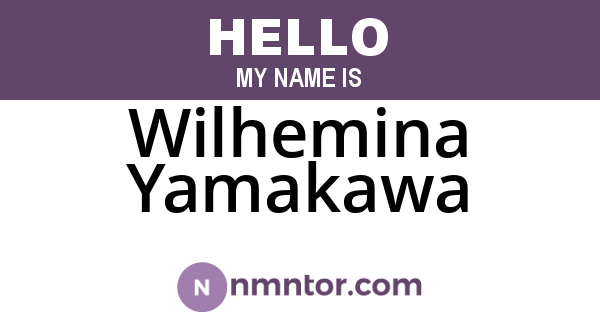 Wilhemina Yamakawa