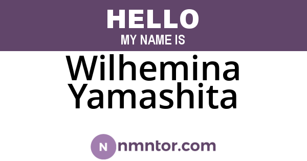 Wilhemina Yamashita