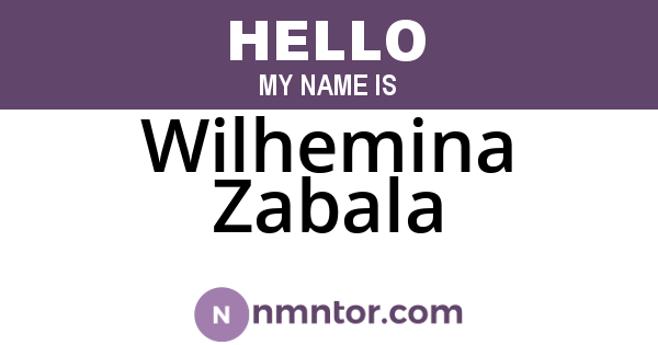 Wilhemina Zabala