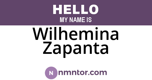 Wilhemina Zapanta