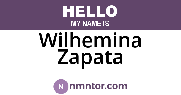 Wilhemina Zapata