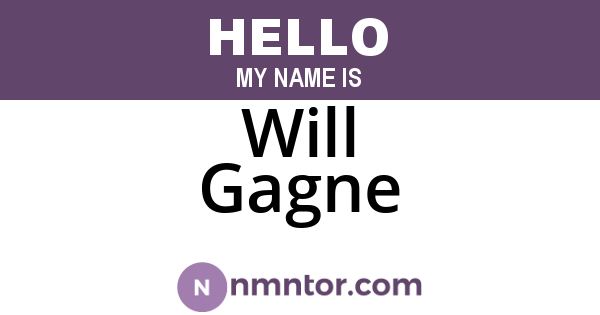 Will Gagne