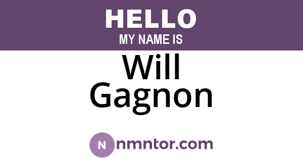 Will Gagnon