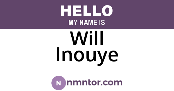 Will Inouye