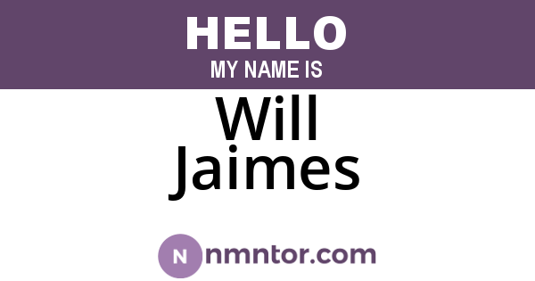 Will Jaimes