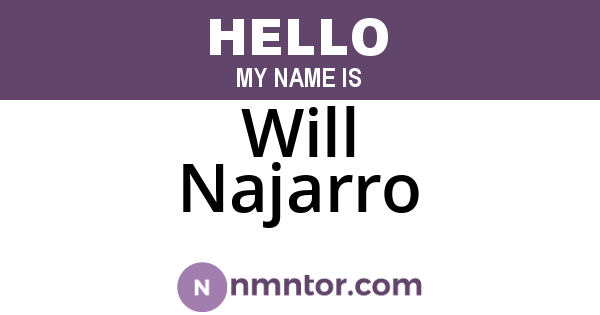 Will Najarro
