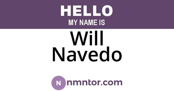 Will Navedo