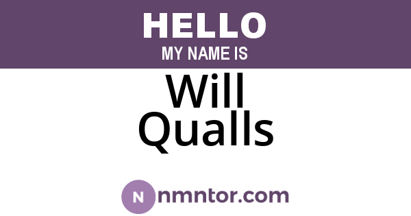 Will Qualls