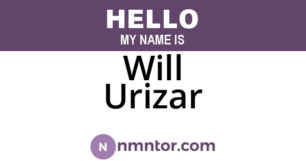Will Urizar