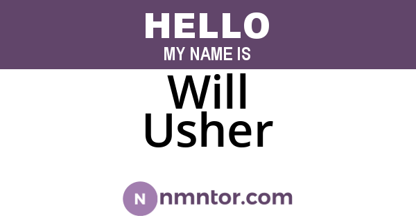Will Usher