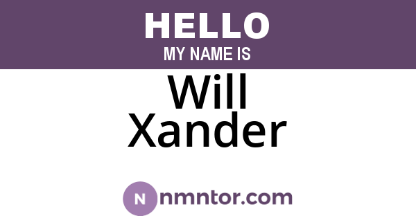 Will Xander