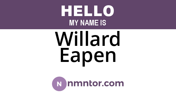 Willard Eapen
