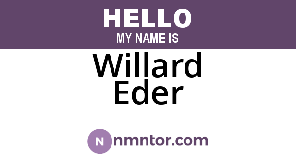 Willard Eder