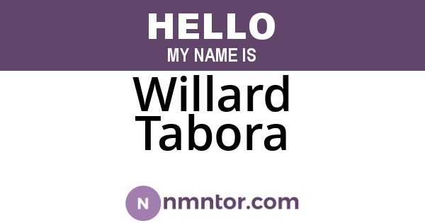 Willard Tabora